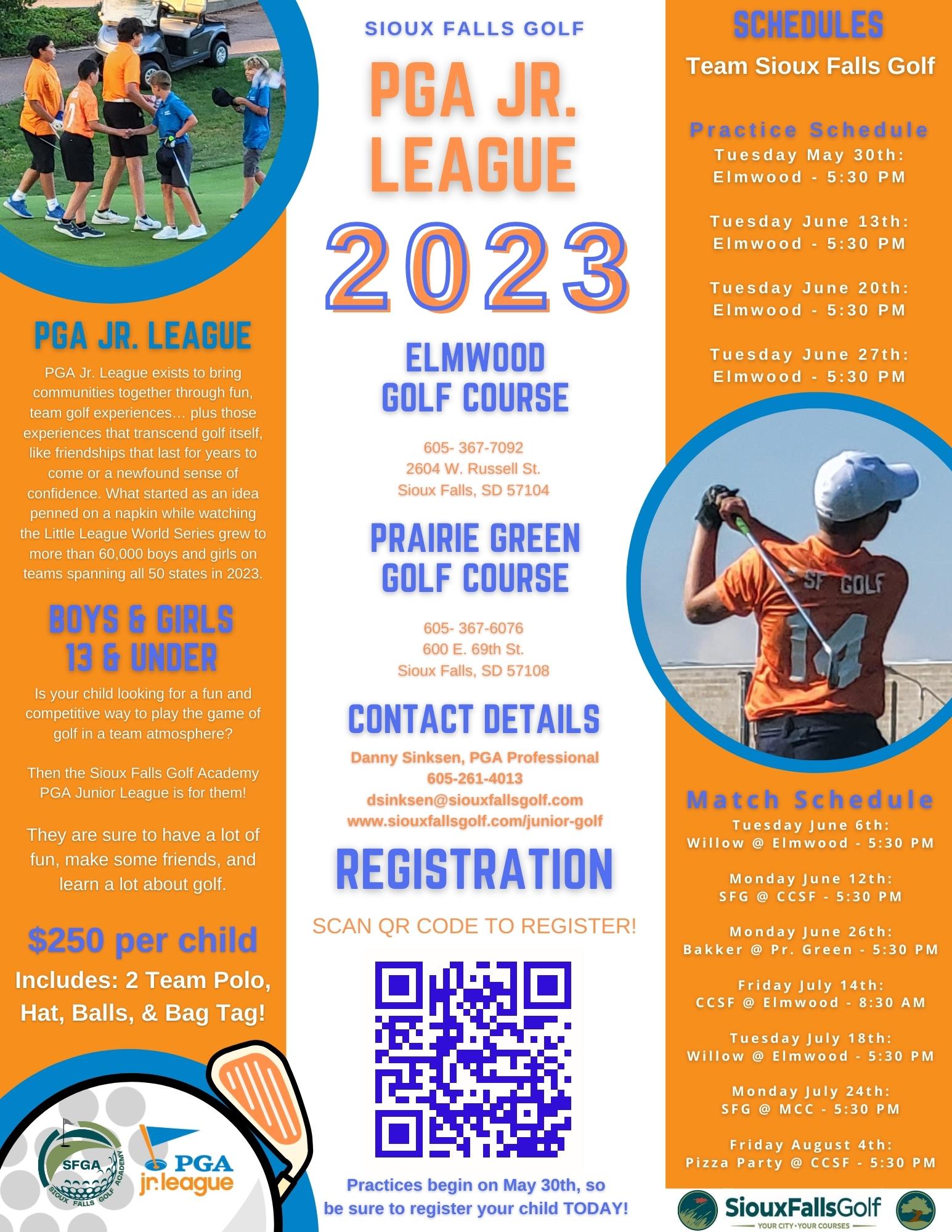 2023 PGA JR League Flyer